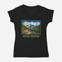 Gogh Hiking-Womens-V-Neck-Tee-kg07