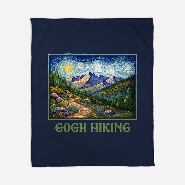 Gogh Hiking-None-Fleece-Blanket-kg07