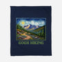 Gogh Hiking-None-Fleece-Blanket-kg07