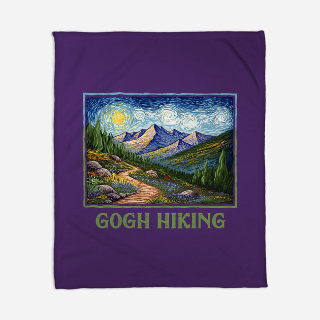 Gogh Hiking-None-Fleece-Blanket-kg07