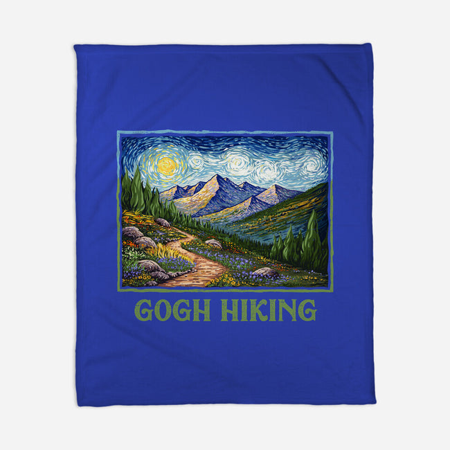 Gogh Hiking-None-Fleece-Blanket-kg07