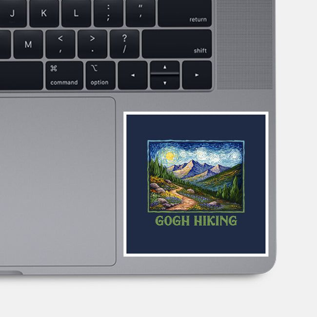 Gogh Hiking-None-Glossy-Sticker-kg07