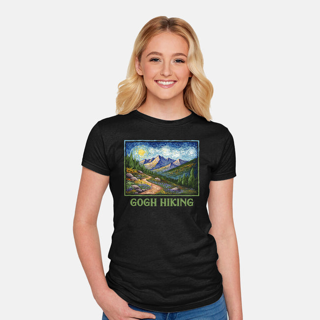 Gogh Hiking-Womens-Fitted-Tee-kg07