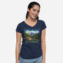 Gogh Hiking-Womens-V-Neck-Tee-kg07