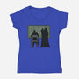 Combat 101-Womens-V-Neck-Tee-pigboom