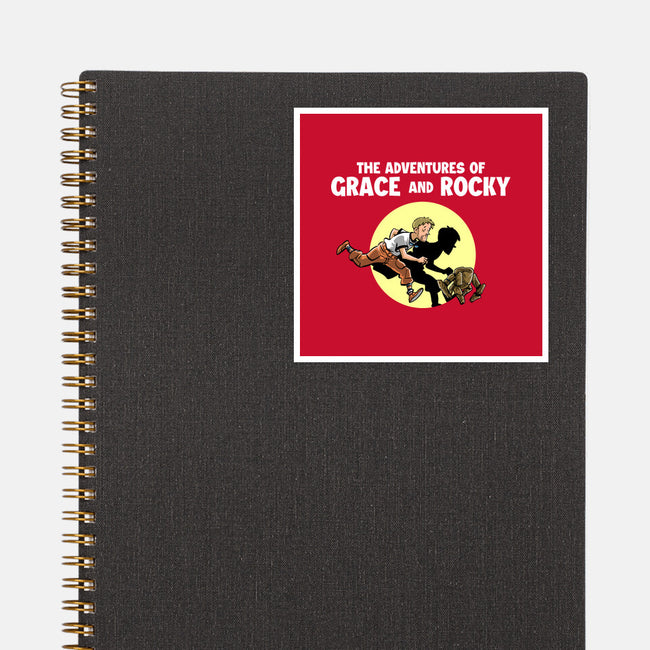 The Adventures Of Grace And Rocky-None-Glossy-Sticker-zascanauta