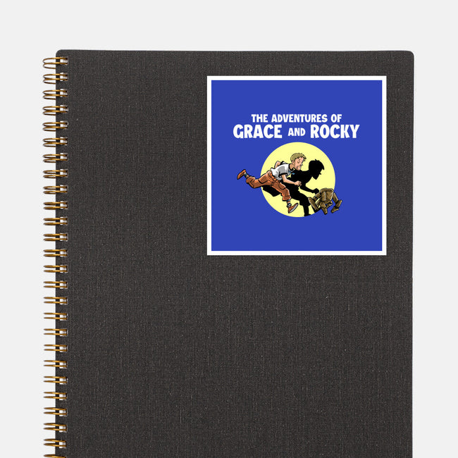 The Adventures Of Grace And Rocky-None-Glossy-Sticker-zascanauta