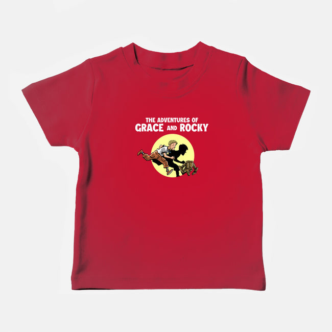 The Adventures Of Grace And Rocky-Baby-Basic-Tee-zascanauta