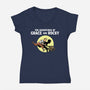 The Adventures Of Grace And Rocky-Womens-V-Neck-Tee-zascanauta