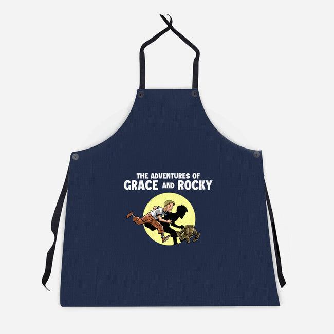 The Adventures Of Grace And Rocky-Unisex-Kitchen-Apron-zascanauta