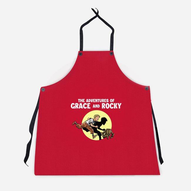 The Adventures Of Grace And Rocky-Unisex-Kitchen-Apron-zascanauta