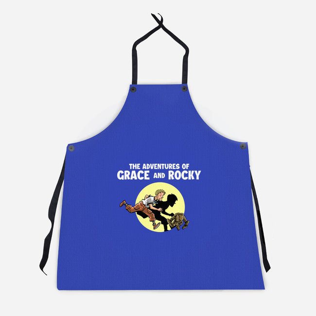 The Adventures Of Grace And Rocky-Unisex-Kitchen-Apron-zascanauta