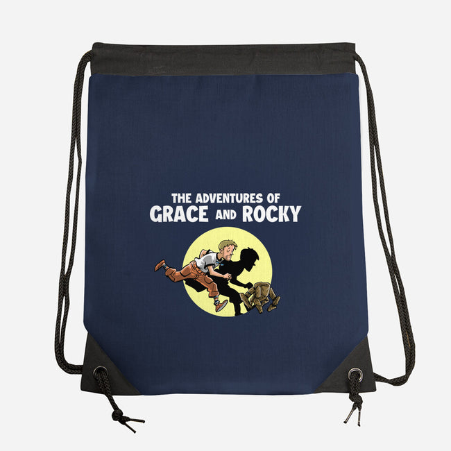 The Adventures Of Grace And Rocky-None-Drawstring-Bag-zascanauta