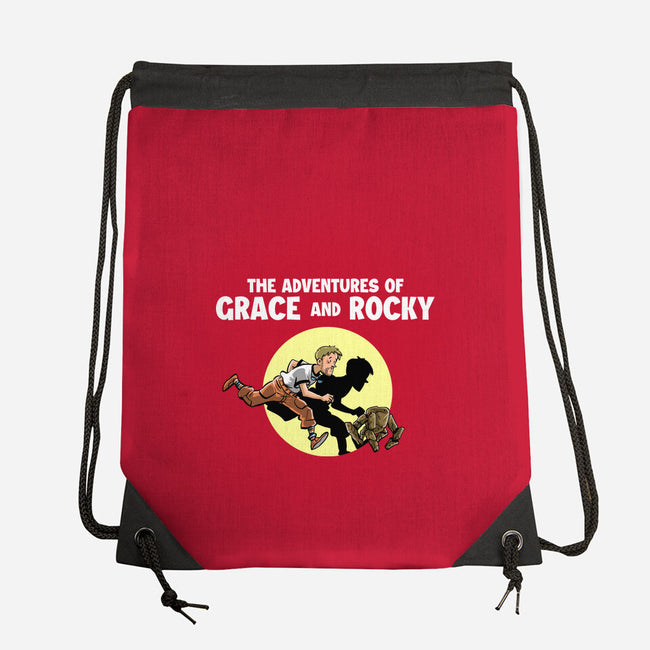 The Adventures Of Grace And Rocky-None-Drawstring-Bag-zascanauta