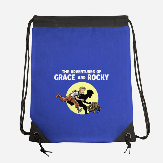 The Adventures Of Grace And Rocky-None-Drawstring-Bag-zascanauta