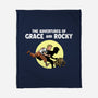 The Adventures Of Grace And Rocky-None-Fleece-Blanket-zascanauta