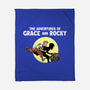 The Adventures Of Grace And Rocky-None-Fleece-Blanket-zascanauta