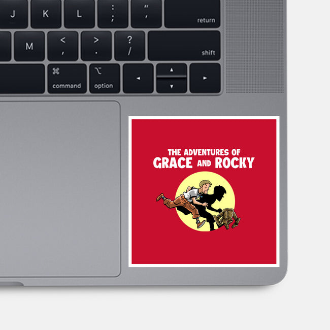 The Adventures Of Grace And Rocky-None-Glossy-Sticker-zascanauta
