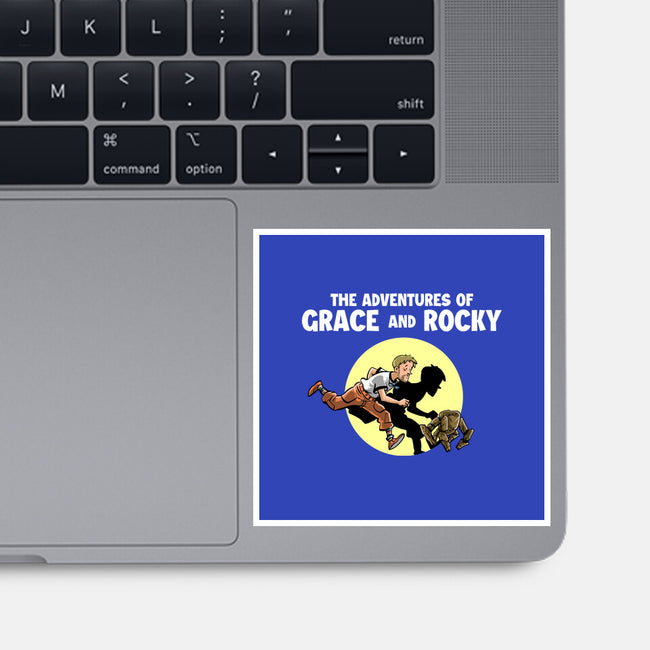 The Adventures Of Grace And Rocky-None-Glossy-Sticker-zascanauta