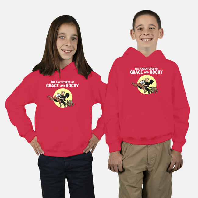 The Adventures Of Grace And Rocky-Youth-Pullover-Sweatshirt-zascanauta