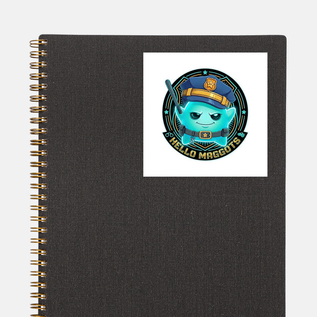 Hello Maggots Luma Guard-None-Glossy-Sticker-Millersshoryotombo