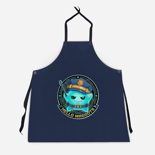 Hello Maggots Luma Guard-Unisex-Kitchen-Apron-Millersshoryotombo