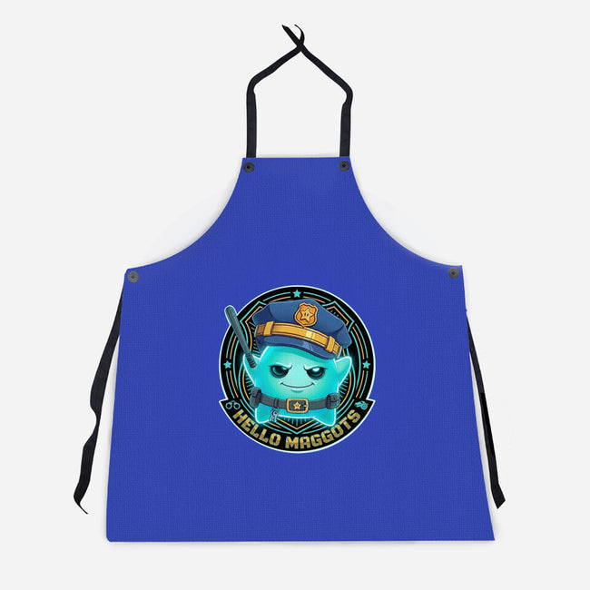 Hello Maggots Luma Guard-Unisex-Kitchen-Apron-Millersshoryotombo
