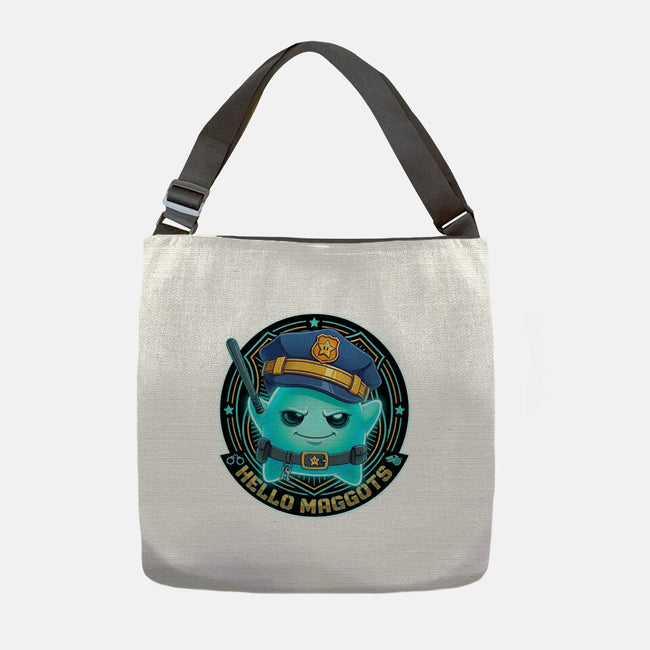 Hello Maggots Luma Guard-None-Adjustable Tote-Bag-Millersshoryotombo