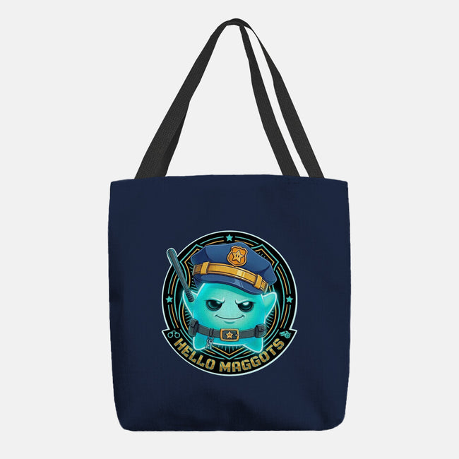 Hello Maggots Luma Guard-None-Basic Tote-Bag-Millersshoryotombo