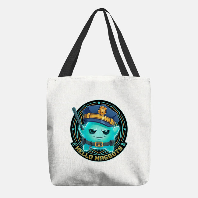 Hello Maggots Luma Guard-None-Basic Tote-Bag-Millersshoryotombo