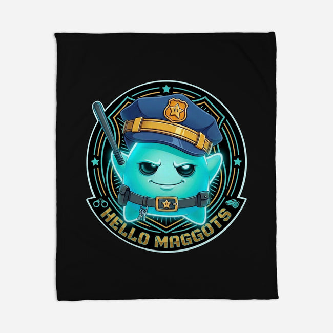 Hello Maggots Luma Guard-None-Fleece-Blanket-Millersshoryotombo