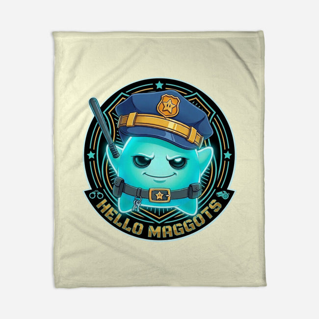 Hello Maggots Luma Guard-None-Fleece-Blanket-Millersshoryotombo