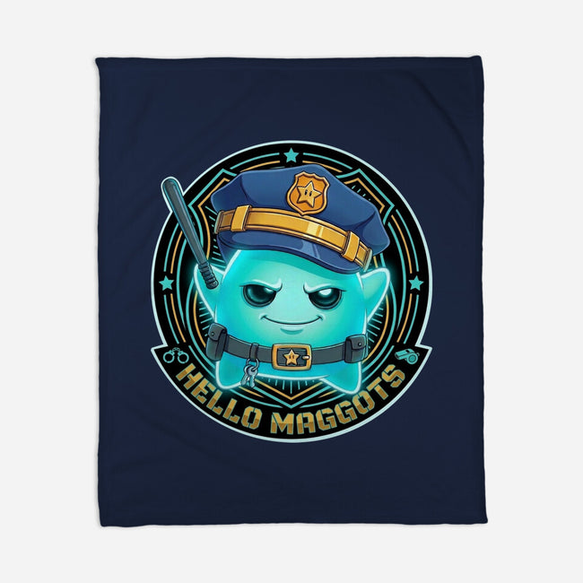Hello Maggots Luma Guard-None-Fleece-Blanket-Millersshoryotombo
