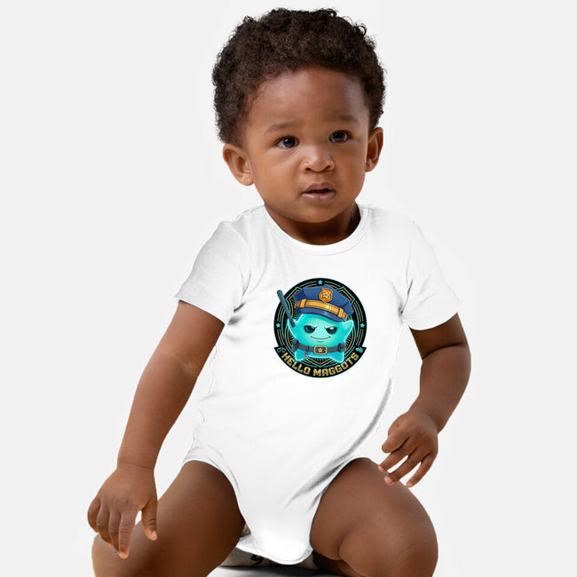 Hello Maggots Luma Guard-Baby-Basic-Onesie-Millersshoryotombo