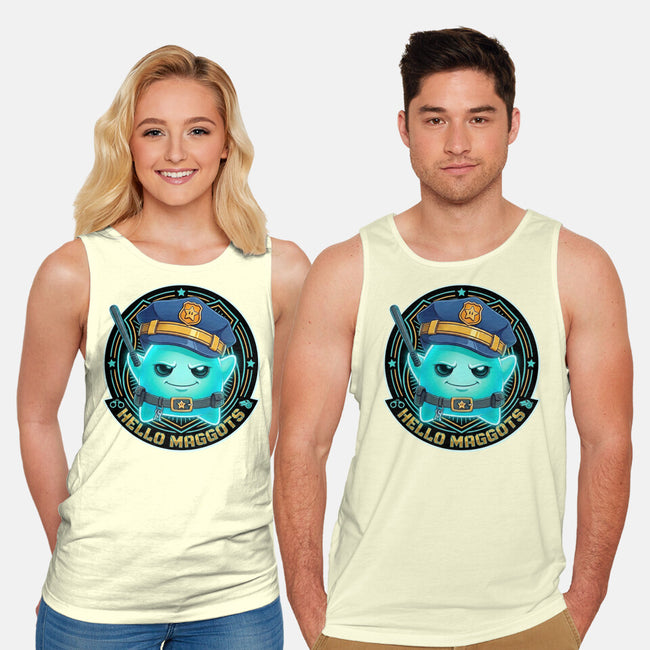 Hello Maggots Luma Guard-Unisex-Basic-Tank-Millersshoryotombo