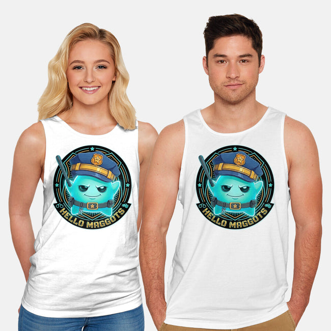 Hello Maggots Luma Guard-Unisex-Basic-Tank-Millersshoryotombo