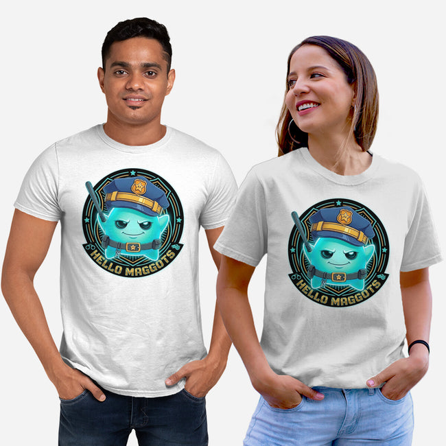 Hello Maggots Luma Guard-Unisex-Basic-Tee-Millersshoryotombo