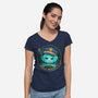 Hello Maggots Luma Guard-Womens-V-Neck-Tee-Millersshoryotombo