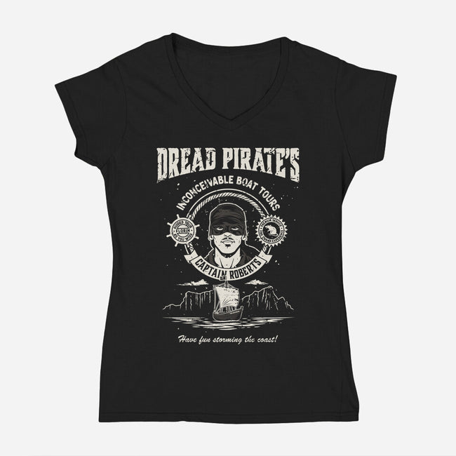 Inconceivable Tours-Womens-V-Neck-Tee-retrodivision