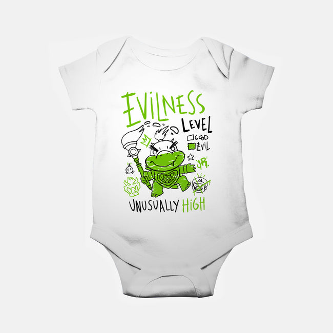 Evilness Level-Baby-Basic-Onesie-demonigote