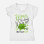 Evilness Level-Womens-V-Neck-Tee-demonigote