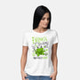 Evilness Level-Womens-Basic-Tee-demonigote