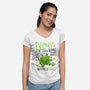 Evilness Level-Womens-V-Neck-Tee-demonigote