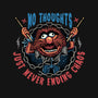 No Thoughts Just Never Ending Chaos-Womens-Fitted-Tee-glitchygorilla