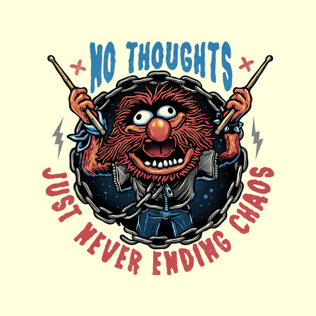 No Thoughts Just Never Ending Chaos-None-Glossy-Sticker-glitchygorilla