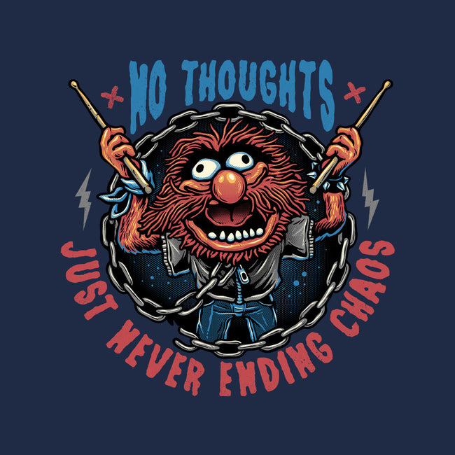 No Thoughts Just Never Ending Chaos-Baby-Basic-Tee-glitchygorilla