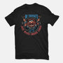No Thoughts Just Never Ending Chaos-Womens-Basic-Tee-glitchygorilla