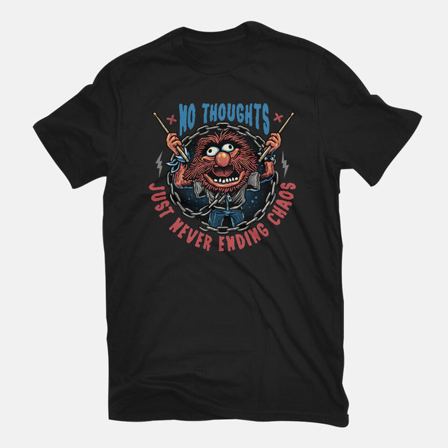 No Thoughts Just Never Ending Chaos-Mens-Heavyweight-Tee-glitchygorilla
