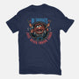 No Thoughts Just Never Ending Chaos-Womens-Basic-Tee-glitchygorilla