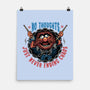 No Thoughts Just Never Ending Chaos-None-Matte-Poster-glitchygorilla